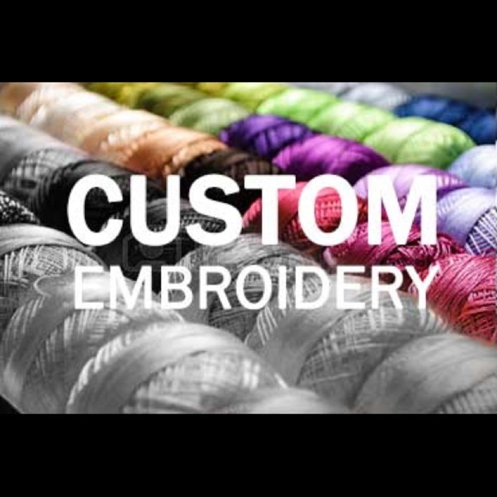 Custom embroidery on hats